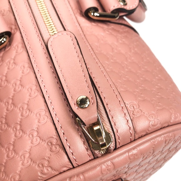 GUCCI Microguccissima Soft Pink Boston Bag - Picture 4 of 8